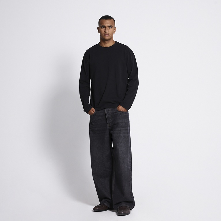 Long sleeve tee "Lion" Black